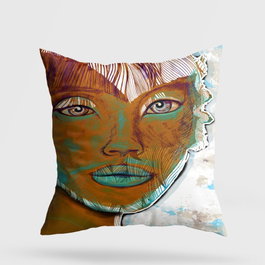 Aberto Design Cojín Multicolor 43 x 43 cm